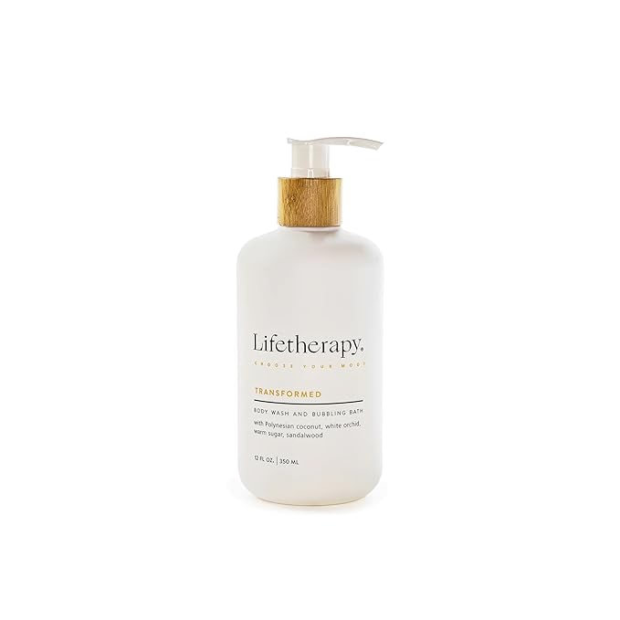 Lifetherapy 3-in-1 Body Wash, Bubble Bath & Hand Wash – Transformed | Clean, Skin-Loving Formula | Vegan & Gluten Free | Nourishing & Revitalizing | Free From Parabens, Sulfates & Phthalates 12oz