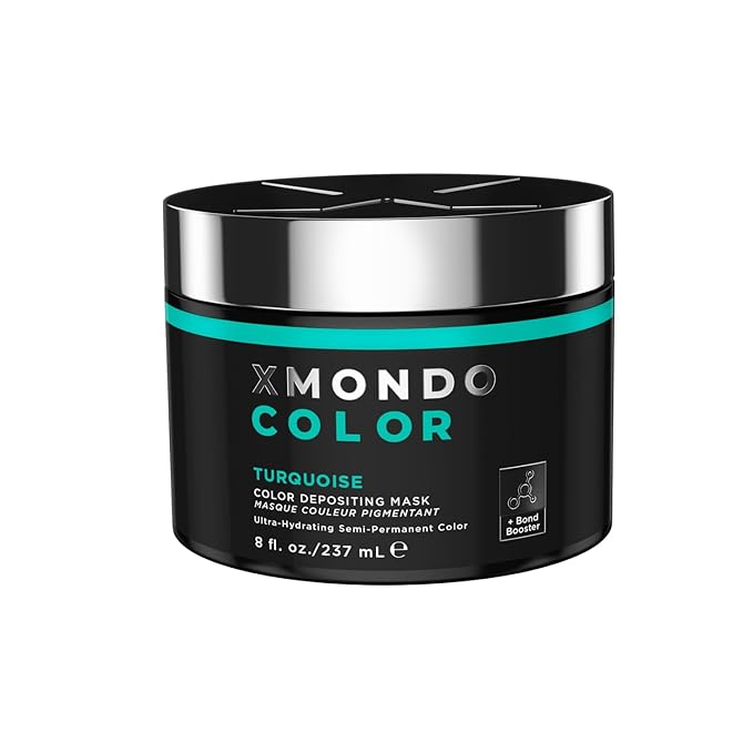 XMONDO Hair Color Turquoise Hair Healing Semi Permanent Color | Vegan Formula with Hyaluronic Acid to Retain Moisture, and Bond Boosting Technology, 8 Fl Oz