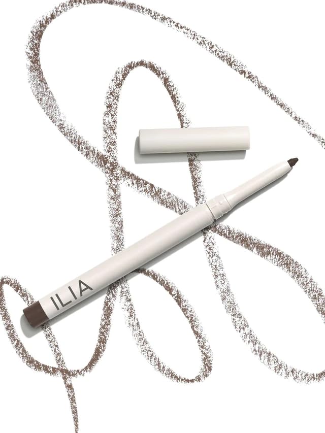 ILIA - Clean Line Gel Liner with Built-In Sharpener | Blendable, Highly Pigmented, Water-Resistant, Budge-Resistant | Non-Toxic, Vegan, Cruelty-Free (Dusk | Brown, 0.01 oz | 0.4 g)