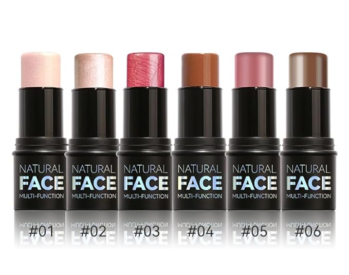 Natural Blush Stick for Cheeks & Lips - Creamy, Buildable, Vegan Makeup ，Long-Lasting, Easy Blend, Travel-Friendly (02)
