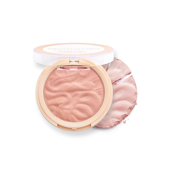 Revolution Beauty London, Blusher Reloaded, Pressed Powder Face Blusher, Highly Pigmented & Long-Lasting Formula, Sweet Pea, 0.26 oz