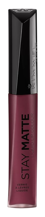 Rimmel London Stay Matte Liquid Lip Color with Full Coverage Kiss-Proof Waterproof Matte Lipstick Formula that Lasts 12 Hours - 860 Trust You, .21oz