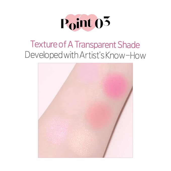 ETUDE Heart Pop Duo Blush, Soft Glow Cheek Colors, Natural Highlight & Glossy Finish, Lightweight Dual-Tone Formula, Korean Makeup Artist Collab, Compact 0.2 oz – Enviflash
