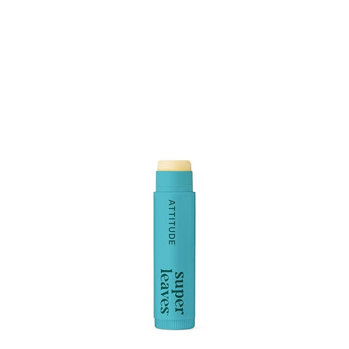 ATTITUDE Lip Balm Duo, EWG Verified, Fragrance Free Moisturizing Lip Care with Castor Oil, Coconut Oil & Shea Butter, Vegan, Unscented, 0.14 Oz (Pack of 2)