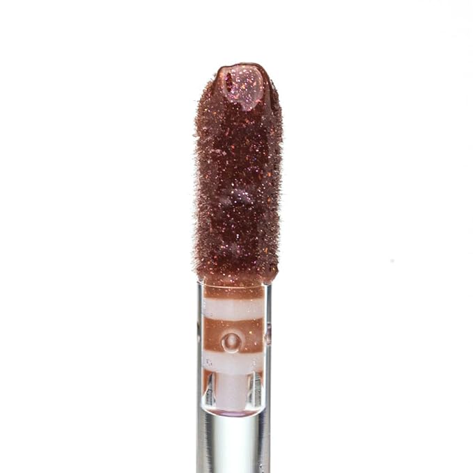 Palladio Lip Glaze Serum, Hydrating Lip Gloss with Peptides & Hyaluronic Acid for Plump, Smooth, and Nourished Lips – Vegan, High-Shine, Non-Sticky Finish (Mocha Martini)