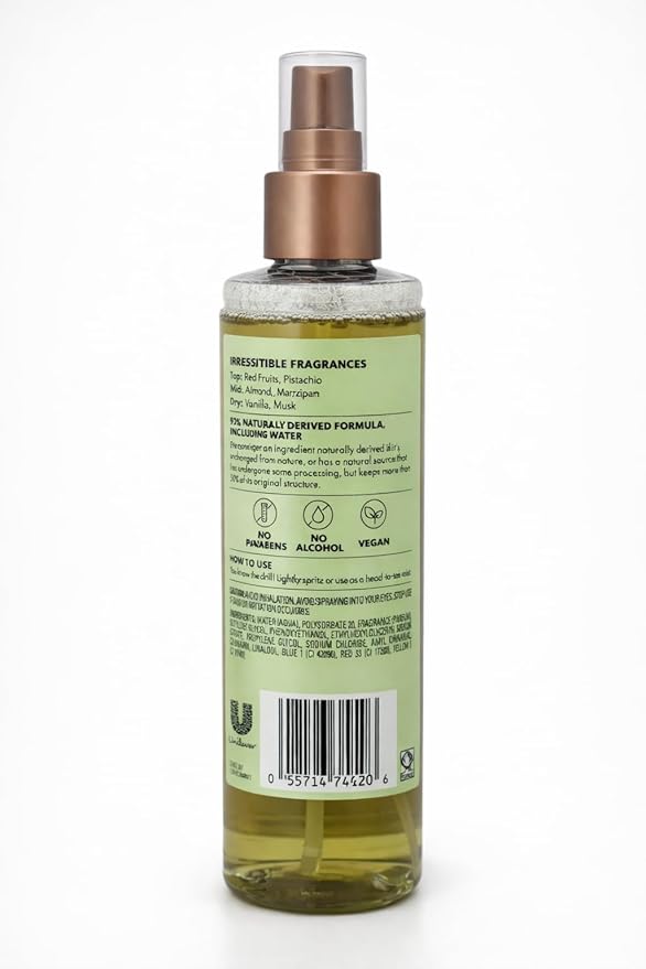 Beloved Pistachio Ice Cream Fine Fragrance Body Mist, Vegan, Long Lasting, 8 fl oz