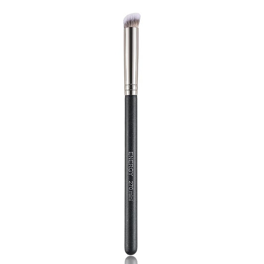 ENERGY Small Concealer Brush Mini Flat Angled Kabuki for Under Eye Concealing Blending with Powder Liquid Cream Make Up Appllicator Soft Vegan Makeup Brush