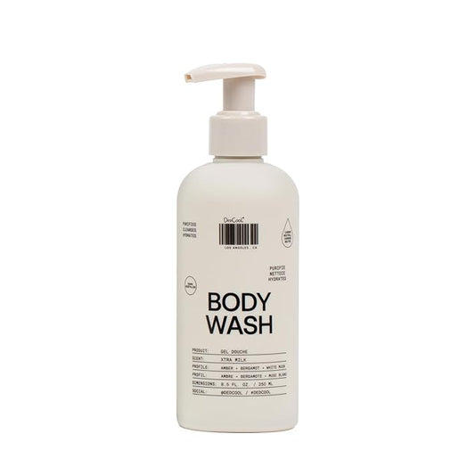 DedCool Body Wash | Xtra Milk | Shea Butter, Aloe & Snow Mushroom | Hydrating, Non-Toxic, Vegan | Bergamot, White Musk & Amber | 8.5 fl oz