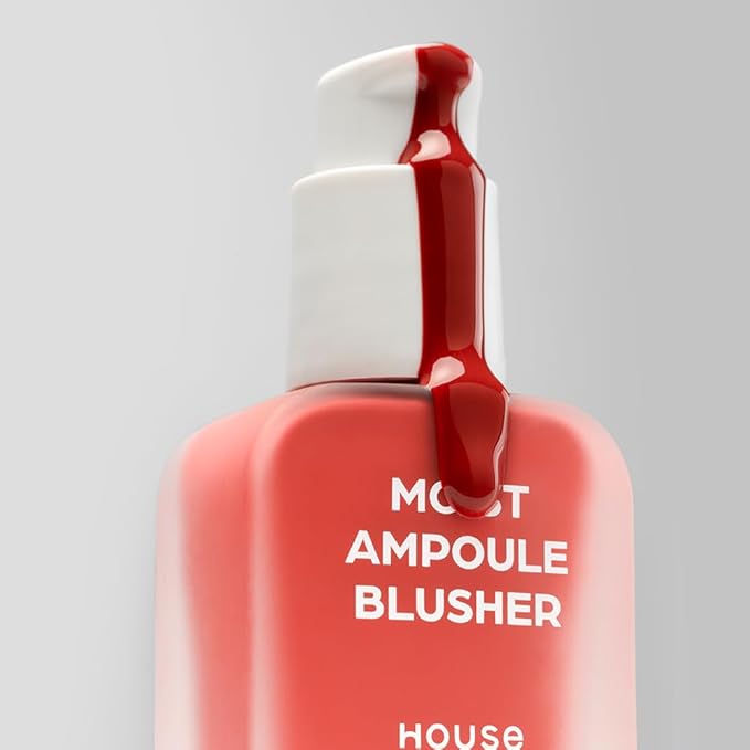 House of Hur Moist Ampoule Blusher with 50% Moisture Essence | Hydrating & Long-Lasting Blush | 0.68fl.oz (9 Shades) (Grape Heat)