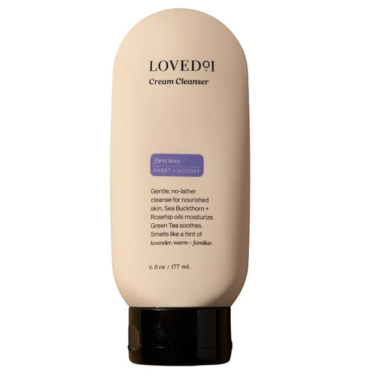 Loved01 Gentle Cream Cleanser for Face & Body, John Legend Skincare, Daily Hydrating Wash with Rosehip Oil & Green Tea, First Love Lavender Scent, For Dry & Sensitive Skin, Vegan & Cruelty-Free, 6 oz