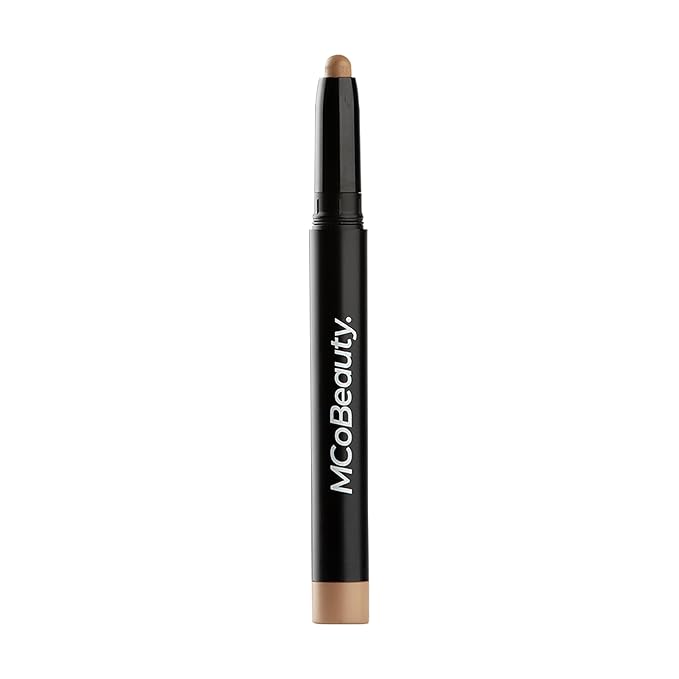 MCoBeauty Eyeshadow Stick - Caramel - Creamy Matte Eye Crayon with Built-In Sharpener - Multi-Use Cream Eye Shadow Stick & Eyeliner, Highly Pigmented Blendable Vegan Eye Makeup