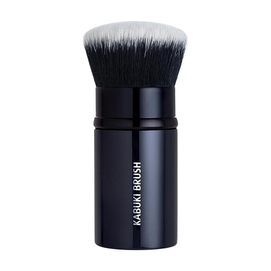 Lune+Aster Kabuki Brush |Retractable, Lightweight, High Performance Kabuki Brush. Densely-Packed, Flat, Vegan Bristles.