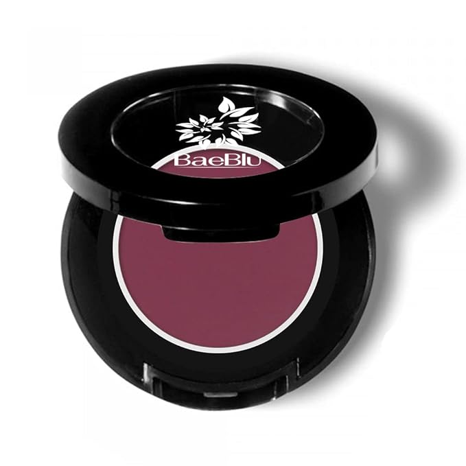 BaeBlu Hypoallergenic Eyeshadow Organic 100% Natural Finely Pressed Velvety Smooth Powder, Made in USA, Redshift