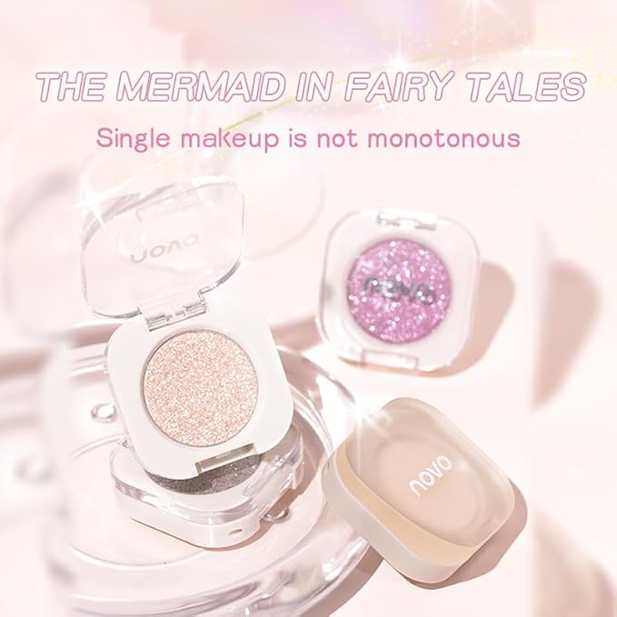 BestLand Ultra-Fine Pressed Pigment Eyeshadow – Lightweight, Highly Blendable Formula Champagne Glow Finish Eye Shadow, 12 Rich Matte/Shimmer Shades for Makeup, Vegan & Cruelty-Free (#11 Weaving Maid)