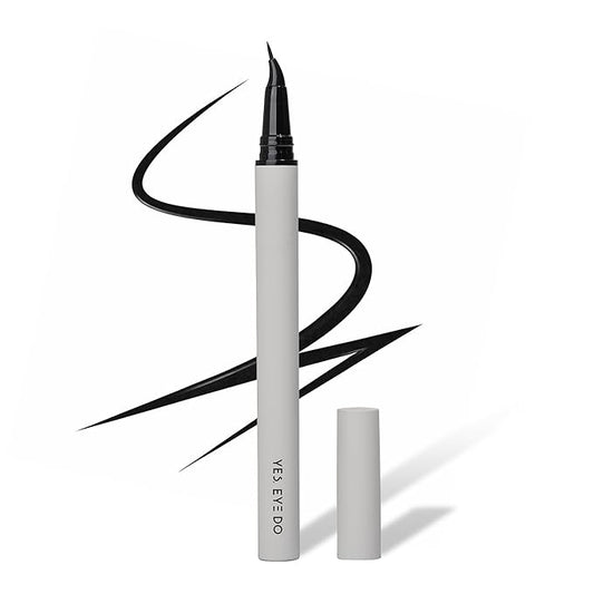 Eagle-Claw Angled Liquid Eyeliner – 30° Ultra-Fine Brush Tip, Waterproof, 24-Hour Long-Lasting Wear – Cruelty-Free & Vegan – Black (Midnight Noir)