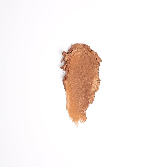 Cream Eyeshadow & Highlighter - Infused with Hyaluronic Acid + Calendula Flower - LightWeight Cream Makeup and Skincare - 99% Natural Ingredients - Vegan Make Up - 03 Bronze