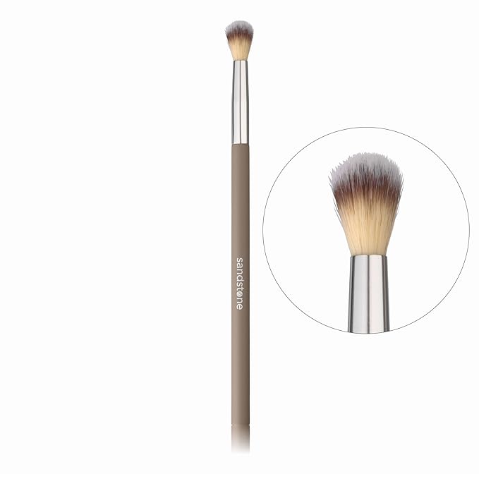 Sandstone Scandinavia Eyeshadow Blending Brush – Soft, Fluffy Makeup Brush for Seamless Color Blending – Vegan & Cruelty-Free