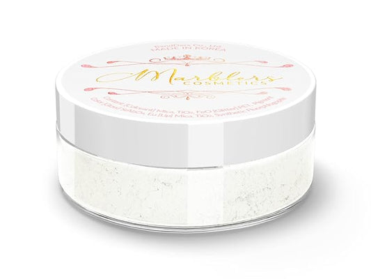 MARBLERS Fine Synthetic Mica Powder [Gleam White] 0.11oz (3g) | Highly Pigmented | Non-Toxic, Vegan, Cruelty-Free | Lip Gloss, Lipstick, Bath Bomb, Nail Polish, Nail Art | Party, Body, Face Makeup