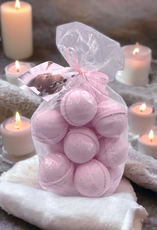 Bath Bombs 14 Set 1 oz/ea, USA Handmade, Quality Bath Fizzies | Essential Oils Aromatheraphy | Moisturizing Shea & Coco Butter | Natural and Organic, Vegan & Cruelty-Free - Cucumber Melon