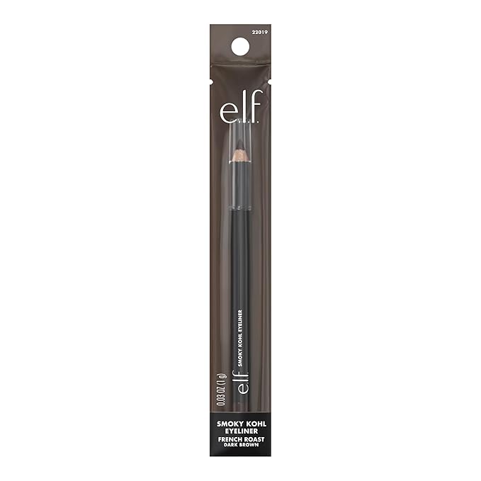 e.l.f. Smoky Kohl Eyeliner, Eye Pencil For Creating Long-Lasting, Bold, High-Pigmented Makeup Looks, Vegan & Cruelty-Free, French Roast