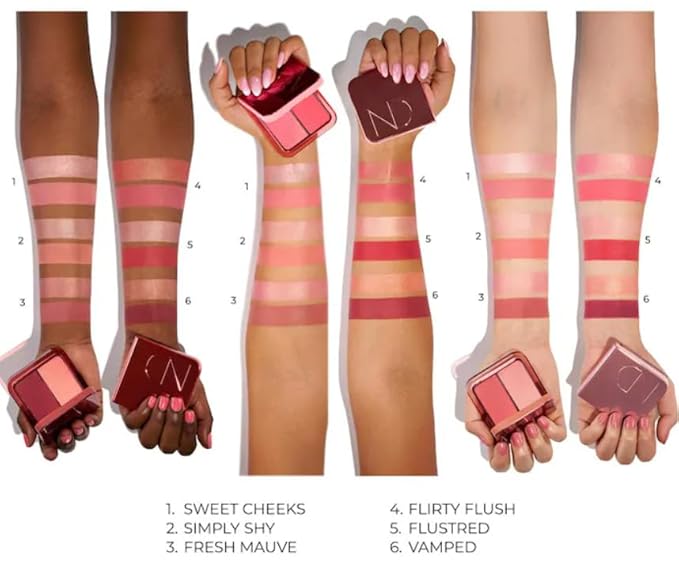 Natasha Denona Hy-Blush Cloudy Cream Cheek Duo in Flustered & Complimentary Face Sheet Masque