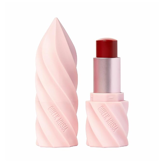 Queen Musia Skincare Supercharged Tinted Hydrabalm –– Hydrating & Nourishing, Instant Shine, Enriched with Vitamins & Hyaluronic Acid, Blurring & Soothing, Vegan & Cruelty-free (VAUD VINE)