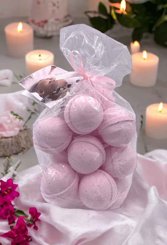 Bath Bombs 14 Set 1 oz/ea, USA Handmade, Quality Bath Fizzies | Essential Oils Aromatheraphy | Moisturizing Shea & Coco Butter | Natural and Organic, Vegan & Cruelty-Free - Cucumber Melon