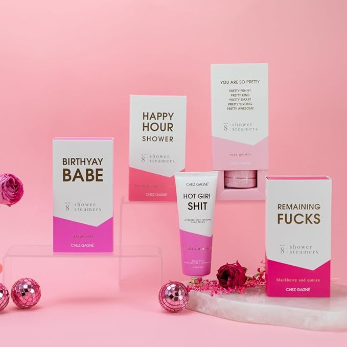 Aromatherapy Shower Steamers - Birthyay Babe - Grapefruit, Set of 8 - Vegan, Cruelty-Free, Made in USA - Paraben, Sulfate & Phthalate-Free - Birthday Gift for Her, Girlfriend Birthday Gift