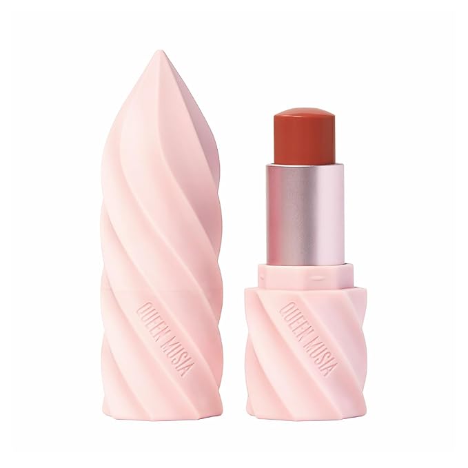Queen Musia Skincare Supercharged Tinted Hydrabalm –– Hydrating & Nourishing, Instant Shine, Enriched with Vitamins & Hyaluronic Acid, Blurring & Soothing, Vegan & Cruelty-free (DESERT FLOWER)