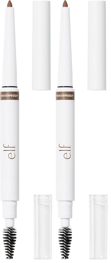 e.l.f. Instant Lift Waterproof Brow Pencil, Long-Lasting Eyebrow Pencil For Grooming & Shaping Eyebrows, Vegan & Cruelty-free, Taupe (Pack of 2)