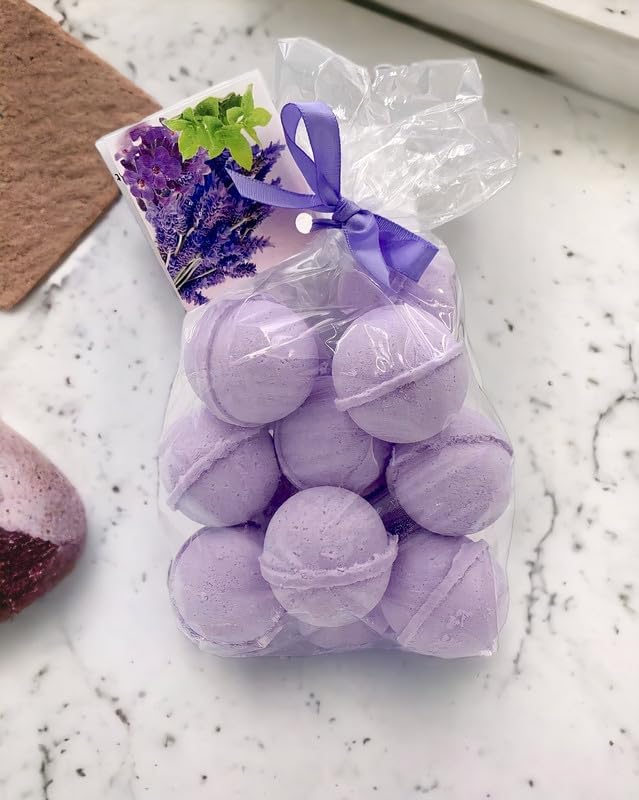 Bath Bombs 14 Set 1 oz/ea, USA Handmade, Quality Bath Fizzies | Essential Oils Aromatheraphy | Moisturizing Shea & Coco Butter | Natural and Organic, Vegan & Cruelty-Free - Amber Patchouli