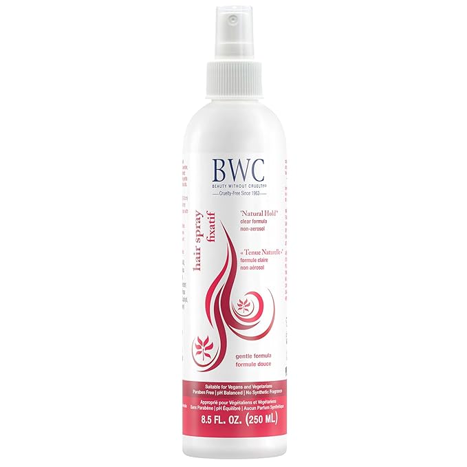 Beauty Without Cruelty Hair Spray, “Natural Hold” – Non-Aerosol Spray with Rosemary, Lavender & Green Tea Extracts, Vegan-Friendly & Cruelty-Free, 8.5 Oz