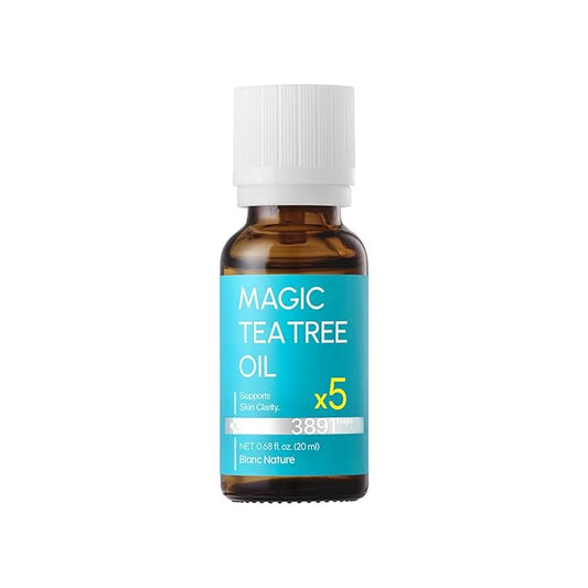 Magic Tea Tree Oil Spot Care for Face, Clarifying Facial Oil for Oily and Sensitive Skin, Lightweight and Fast Absorption, Vegan Korean Skincare, 0.68 fl oz (20ml)
