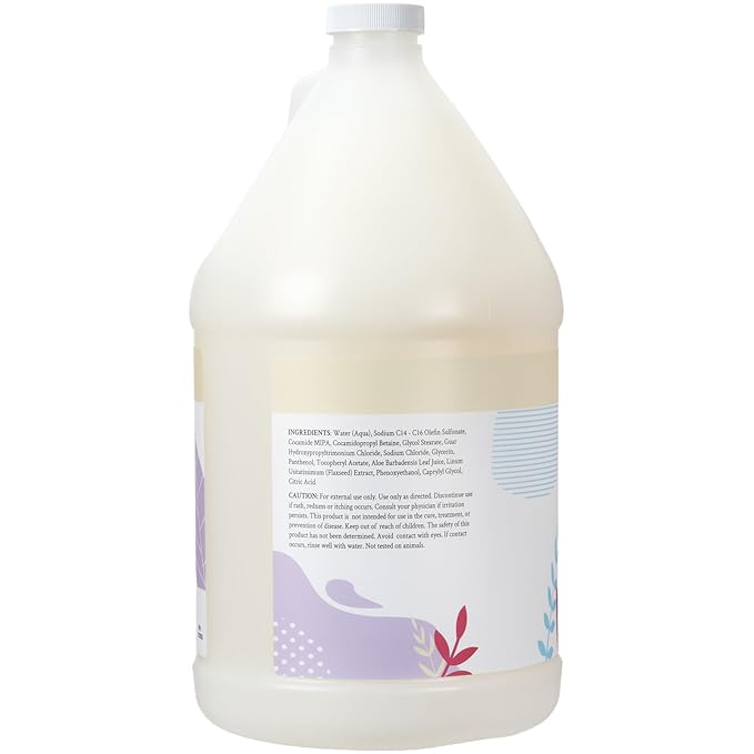 Ginger Lily Farms Botanicals Moisturizing Shampoo for All Hair Types, 100% Vegan & Cruelty-Free, Fragrance Free, 1 Gallon Refill (Pack of 4)