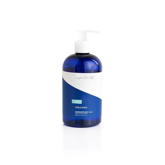 Capri Blue Body Wash - Citrus and Sugar Scented Liquid Moisturizing Body Wash - Luxury Moisturizing Liquid Soap for Shower - Sulfate, Cruelty-Free Vegan (Volcano, 12 oz)