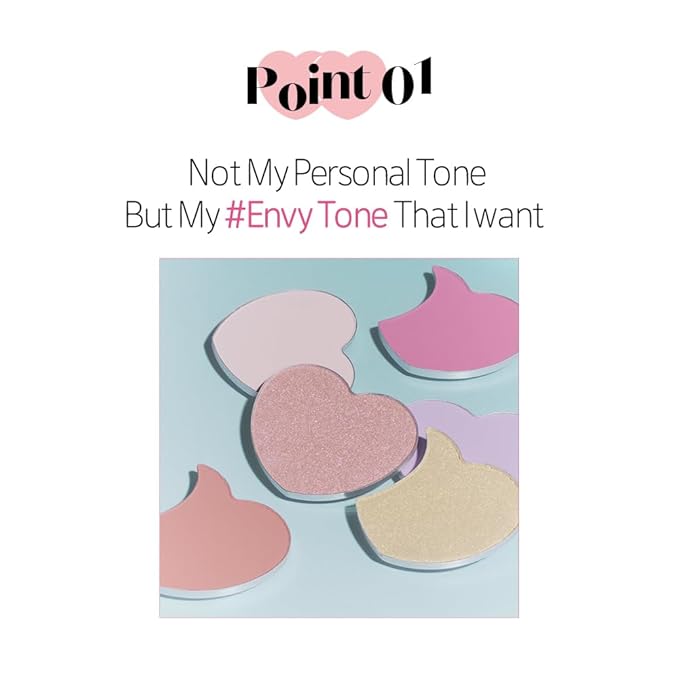 ETUDE Heart Pop Duo Blush, Pink & Beige Orange Cheek Colors, Radiant Glow & Glossy Finish, Blendable Layering Formula, Korean Makeup Artist Collab, Compact 0.2 oz – Envy Room