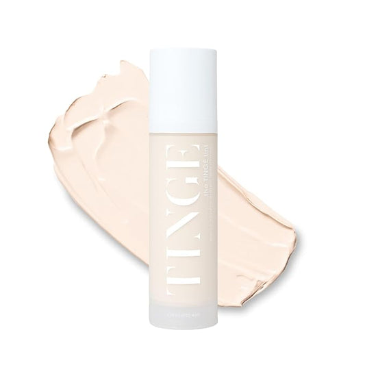 Tinge Body Makeup, Water & Transfer Resistant, Medium Coverage Cream, Lasts Up to 48 Hours, For All Skin Types, Fragrance Free, Vegan, American Made, 3.38 Fl Oz. - Fair Warm