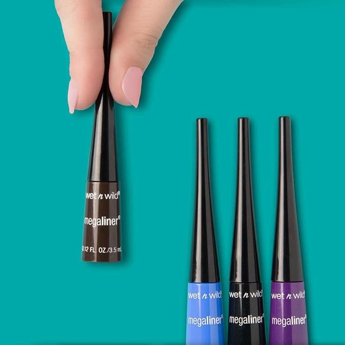 wet n wild MegaLiner Liquid Eyeliner - Electric Purple (Pack of 2)