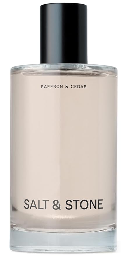 Salt & Stone Body Mist | Saffron & Cedar | Skincare Infused Hair & Body Spray for Women and Men | Hydrating Fragrance with Glycerin and Red Algae | Vegan, Cruelty Free, 3.4 fl oz
