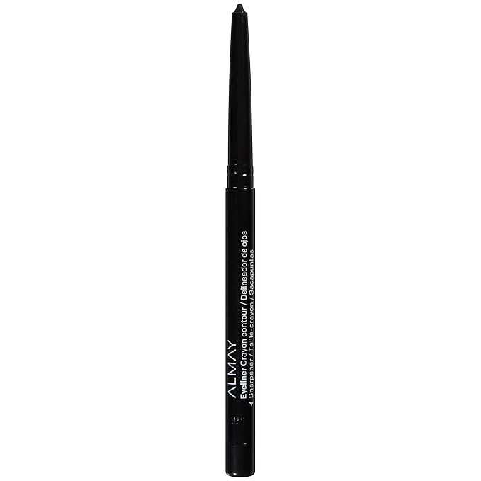 Almay All-Day Eyeliner Pencil, Hypoallergenic, Cruelty-Free, Oil-Free, Fragrance-Free, Ophthalmologist Tested, Long Wearing and Water Resistant (Packaging May Vary), 205 Black, 0.01 oz