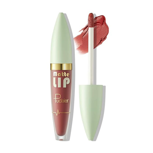ZUK Matte Liquid Lipstick for Women, Long Lasting Lipstick, Highly Pigmented Lip Stain, Smudge-proof, Waterproof, Cruelty-free and Vegan