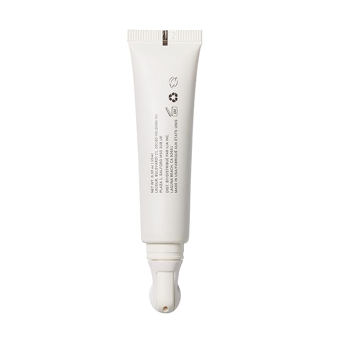 ILIA - Plant-Based Bright Start Activated Eye Cream with Massage Tool Tip | Weightless, Cooling, Help Reduce Puffiness + Fine Lines | Silicone-Free, Cruelty-Free, Vegan, Clean Beauty (0.5 oz | 15 ml)