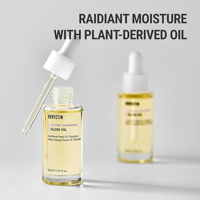 ROVECTIN Barrier Repair Face Oil - Neroli Oil, Antioxidant Anti-Aging Facial Oil | Fast Absorbing, Non-Greasy, Natural Glow for Dry and Sensitive Skin | Vegan, Korean Skincare (1.01 fl oz)