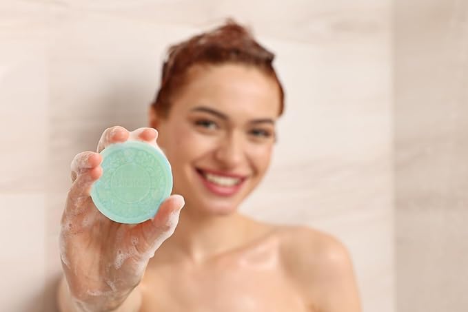 BIORR Scalp Detox Shampoo Bar - Clarifying Deep Cleanse with Kaolin Clay & Castor Oil - Removes Buildup, Balances Oil - Vegan Sulfate-Free Natural Solid Shampoo for All Hair Types - 3.52oz