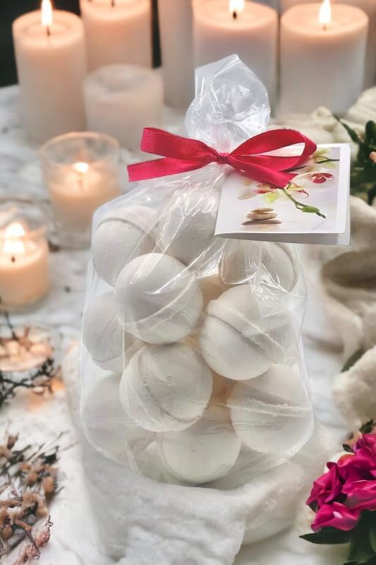 Bath Bombs 14 Set 1 oz/ea, USA Handmade, Quality Bath Fizzies | Essential Oils Aromatheraphy | Moisturizing Shea & Coco Butter | Natural and Organic, Vegan & Cruelty-Free - Dragon Blood