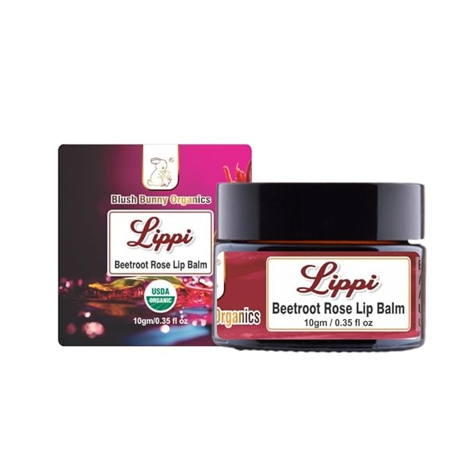 Lippie Beetroot & Rose Tinted Lip Balm and Cheek Tint, 100% Natural No Artificial Colors or Toxic Chemicals