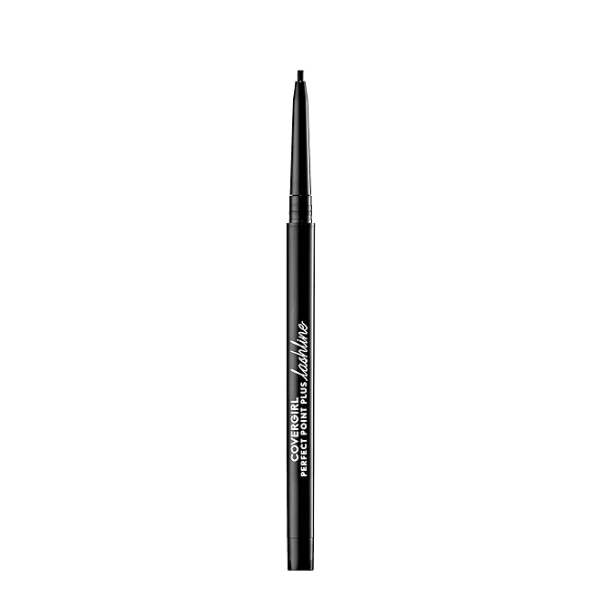 CoverGirl Perfect Point Plus Lashline, Bold Black, Micro Eye Pencil, Ultra-Precise 1.5 Millimeter Tip, Creamy Gel Formula, Clean & Vegan, Talc-Free, Waterproof, 0.002oz