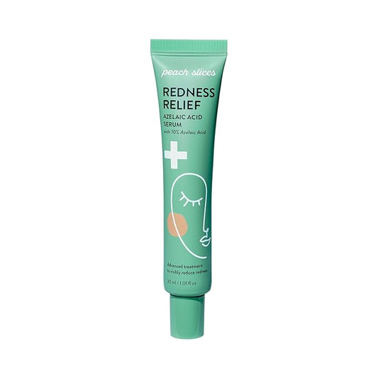 Peach Slices - Redness Relief 10% Azelaic Acid Serum (1.01 oz) - Advanced Skincare - Includes Panthenol, Cica, Algae - Vegan, Cruelty-Free, Korean Skincare & Beauty