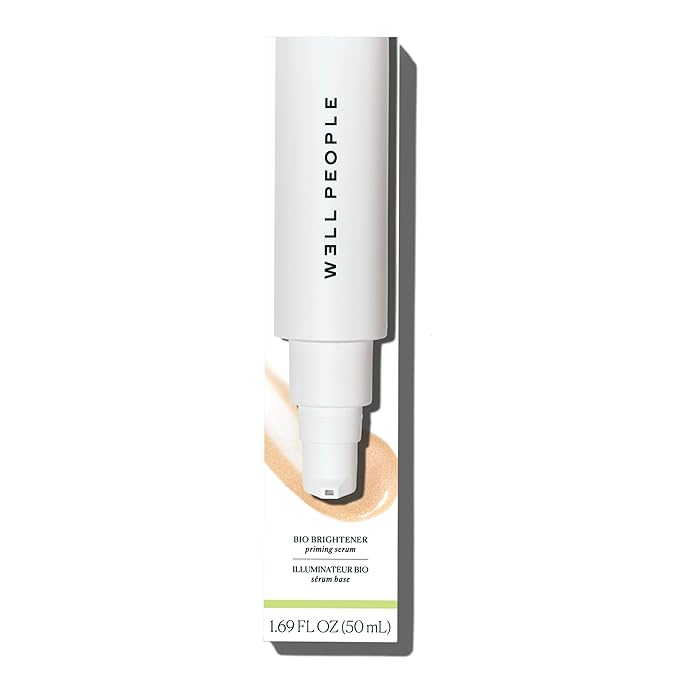 Well People Bio Brightener Priming Serum, Nourishing Primer For Long-Lasting Makeup & A Healthy Glow, Brightens & Soothes Skin, Vegan & Cruelty-free