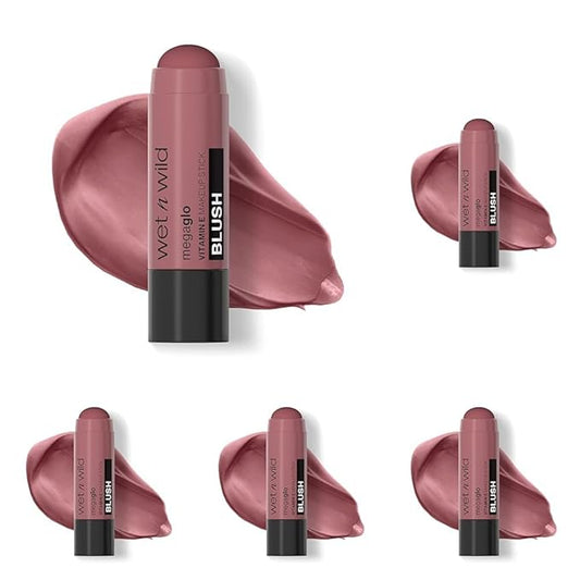 wet n wild Megaglo Vitamin E Makeup Stick Say It Ain't Rose (Pack of 5)